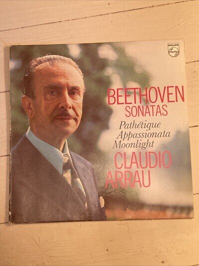 6599 308 BEETHOVEN Piano Sonatas no 8 14 23 CLAUDIO ARRAU PHILIPS STEREO LP EX