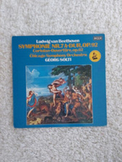 BEETHOVEN Symphony No7 Sir Georg Solti Decca German Vinyl 1975 Chicago Orchestra