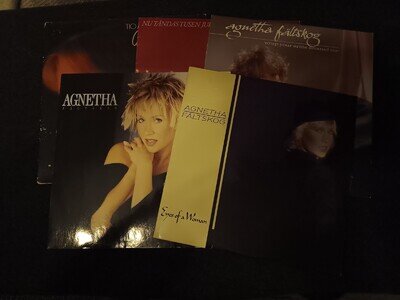 5 x Agnetha Fältskog - LPs - swedish pressings ( Abba )