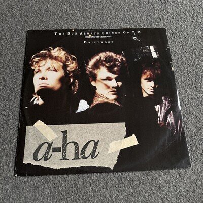 A-Ha the Sun Always Shines On TV 12" Vinyl Record 1985 BG+