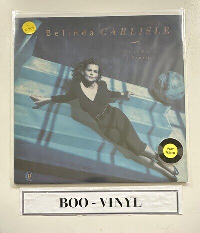 Belinda Carlisle Heaven On Earth Vinyl LP 1987 Original UK Album V 2496 Vg+ / Ex