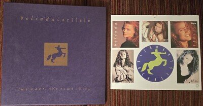 BELINDA CARLISLE - (WE WANT) THE SAME THING UK 12 INCH IN BOX SET + STICKERS