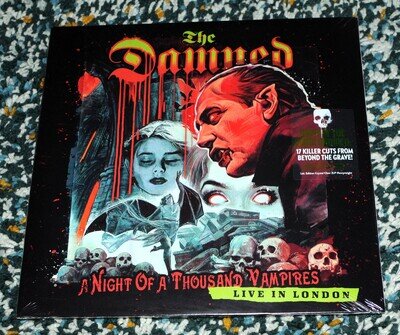 The Damned - A Night Of A Thousand Vampires 2xLP Ltd Clear Vinyl Sealed New