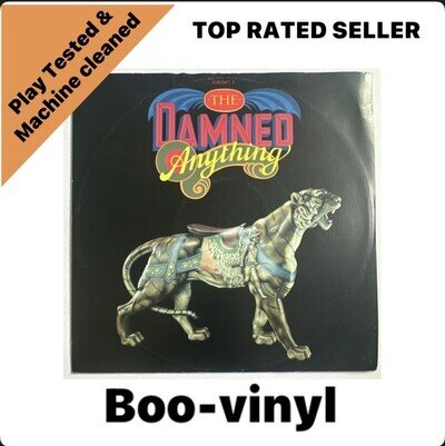 The Damned ~ Anything 1986 12" single Vinyl Record Punk New Wave VG+ / VG+