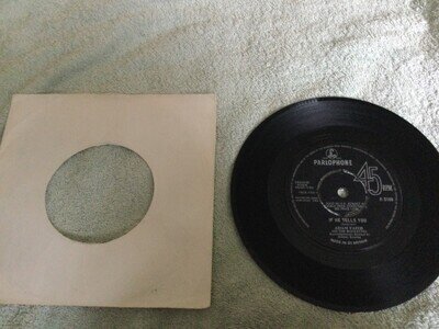 adam faith if he tells you 7" 60's pop & beat