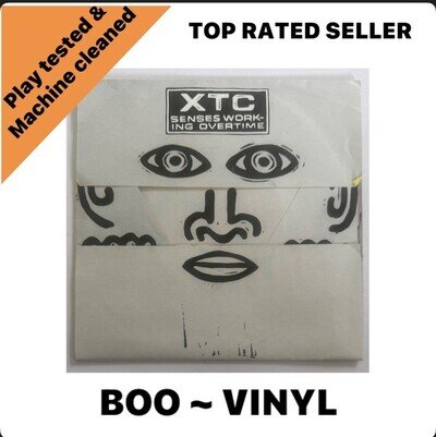 XTC - Senses Working Overtime 7" VS462 - 1982 UK - Fold-Out Sleeve EX / EX