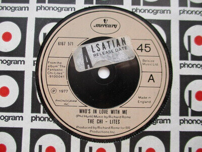 The Chi-Lites "Who's In Love With Me" Mercury UK 7" Single EX