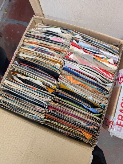JOB LOT 25kg in WEIGHT - 7" Singles Vinyl Records All Genres