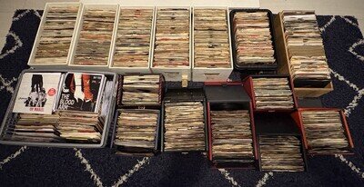 Job Lot 100 x Mixed 7” Vinyl Records Singles 45s