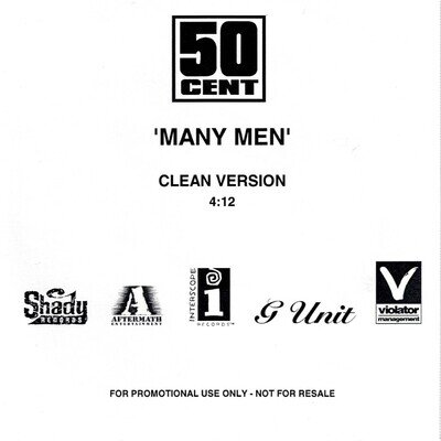 50 CENT - MANY MEN -UK CDR