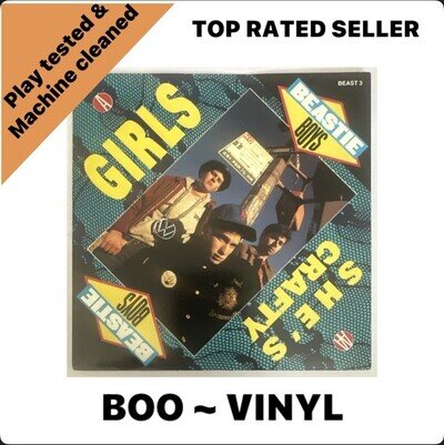 The Beastie Boys Girls / She's Crazy 7" Vinyl UK 1987 CBS / Def Jam Single EX/EX