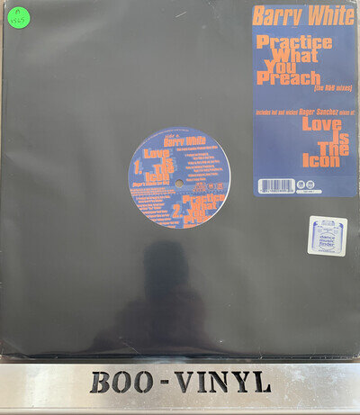 Barry White Practice What You Preach / Love Is The Icon 12" Dance Record Ex