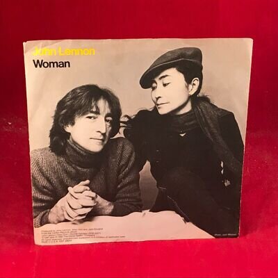 JOHN LENNON & YOKO ONO Woman 1981 USA 7" vinyl single record original 45