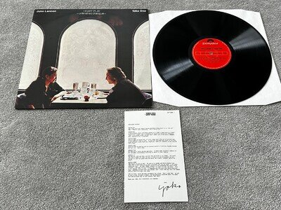 JOHN LENNON & YOKO ONO - HEART PLAY - UNFINISHED SYMPHONY / EX+ UK LP 817 238