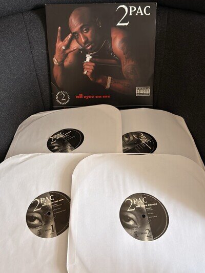2PAC All Eyez On Me 4x LP VINYL Death Row reissue remastered Dr Dre Tupac