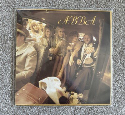 ABBA "ABBA" Vinyl Record 1976 Epic Records Yellow Labels