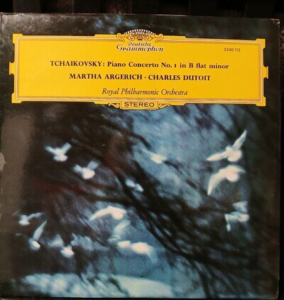 DG 2530 112 Tchaikovsky Piano Concerto no. 1 Martha Argerich Dutoit EX Germany