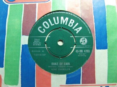 Gene Chandler – Duke of Earl 1961 7” Columbia DB 4793