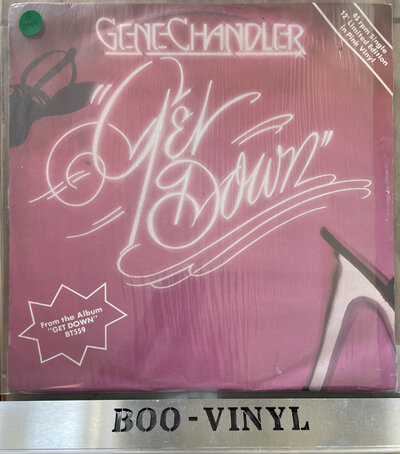RARE Gene Chandler Get Down 12" Red vinyl Soul / Funk Record EX / VG+