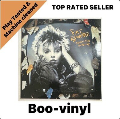 Pat Benatar – Seven The Hard Way 1985 LP Album vinyl record EX / EX Condition
