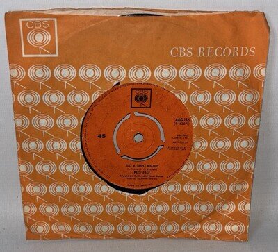 Patti Page – Just A Simple Melody - 1963 Vinyl 7" Single - CBS AAG 136