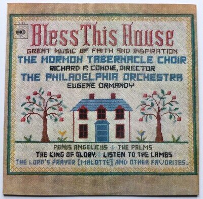 Mormon Tabernacle Choir Bless This House LP CBS BRG72480 EX/EX 1966 conducted...