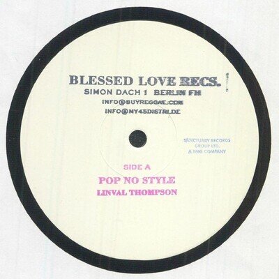 THOMPSON, Linval/SCIENTIST/THE ROOTS RADICS - Pop No Style - hand-stamped 12"