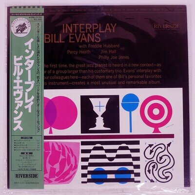 BILL EVANS QUINTET INTERPLAY RIVERSIDE SMJ6150 Japan OBI INSERT VINYL LP