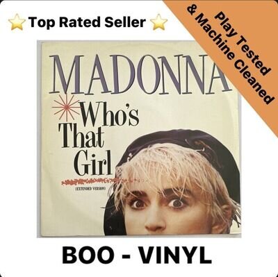 MADONNA ~ Who's That Girl ~ 12" Single PS SIRE W8341T EX / EX