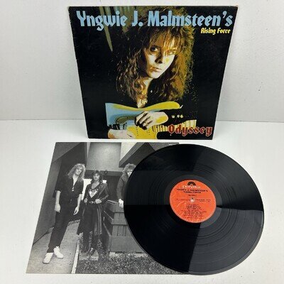 Yngwie J. Malmsteen's Rising Force Odyssey Vinyl LP Record VG+ 1988 UK Album