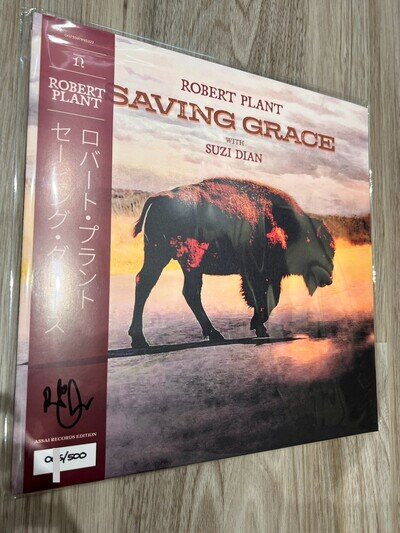 ROBERT PLANT Saving Grace Vinyl LP SIGNED Obi Edition Fruit Punch /500 🚚📦✅