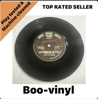 Stiff Little Fingers ~ Alternative Ulster, 7" Single RT004 Punk EX / M