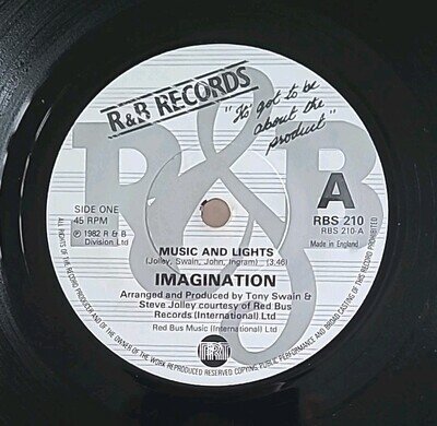 IMAGINATION-MUSIC & LIGHTS 1982 VINYL-R & B RECORDS RBS 210 *EX*