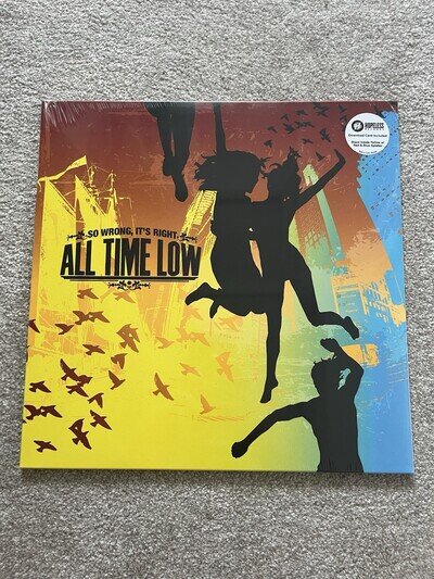 All Time Low So Wrong Its Right Split Red Yellow Blue Splatter Vinyl LP Hopeless