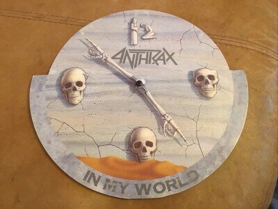 Anthrax In My World Island Records LC0407 10 Inch 1990