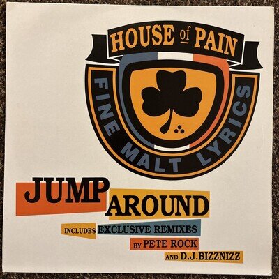House Of Pain - Jump Around - Rap Hip Hop Anthem - 12” Vinyl Record - Excellent
