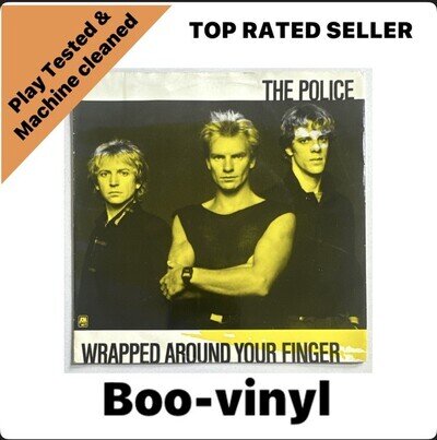 The Police - Wrapped Around Your Finger Promo Uk Issue 7" Vinyl VG+ / VG+