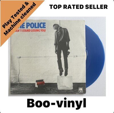 The Police - Can't Stand Losing You 7" Light Translucent Blue Vinyl EX / VG+