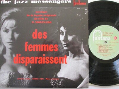 Art Blakey The Jazz Messengers, Des Femmes "Disparaissent" Ost Fontana LP NM