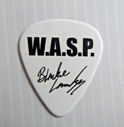 BLACKIE LAWLESS W A S P , GUITAR PICK , RARE 40 YEARS LIVE WORLD TOUR.
