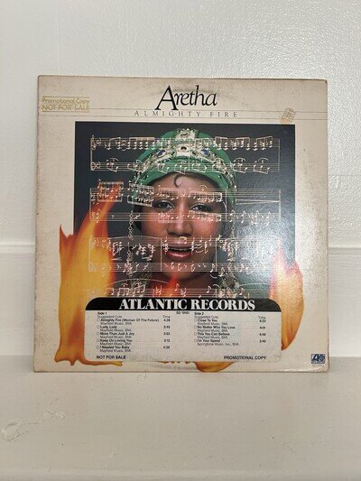 ARETHA FRANKLIN - ALMIGHTY FIRE LP - 1978 - UK Atlantic EX Vinyl