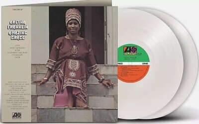 Aretha Franklin Amazing Grace 50th Anniversary LP Vinyl Record White Vinyl 2022