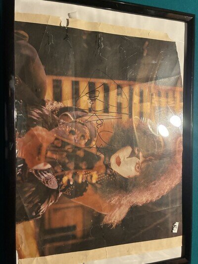 KISS PAUL STANLEY ALIVE 2 SIGNED AUTOGRAPH POSTER ROCK STAGE