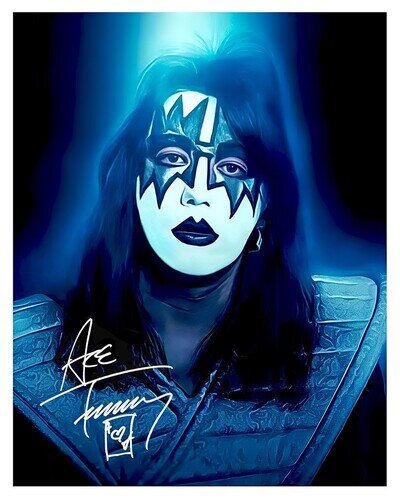 Ace Frehley KISS Signed 8x10 Photo - Vintage Autograph Rare Collectible