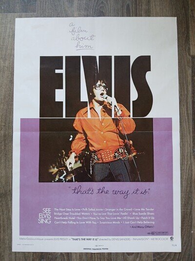 Elvis Presley - Elvis - That's The Way It Is - 1970 Cinema Poster