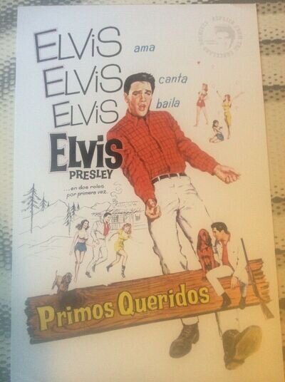 Elvis Presley Poster Print Flyer Music Memorabilia 11x7inch PRIMOS QUERIDOS