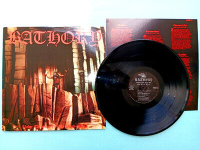 BATHORY UNDER THE SIGN OF THE BLACK MARK 1987 US RARE VINYL LP BLACK METAL