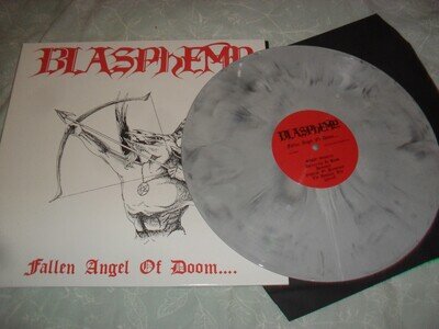 BLASPHEMY -FALLEN ANGEL OF DOOM- AWESOME RARE LTD EDITION REISSUE LP VINYL WHITE