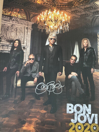 JON BON JOVI SIGNED POSTER 2020 SIZE 13” x 19” LIMITED EDITION. New