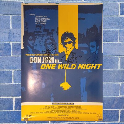 Bon Jovi | signed Poster | 4 members | 2001 Tour
